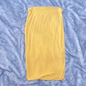 Yellow midi skirt | medium
